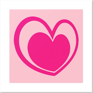 Pink Heart :sweetheart Posters and Art